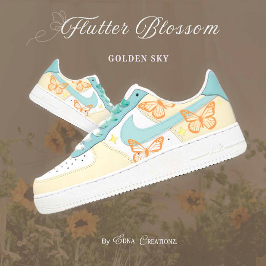 Flutter Blossom -  Golden Sky